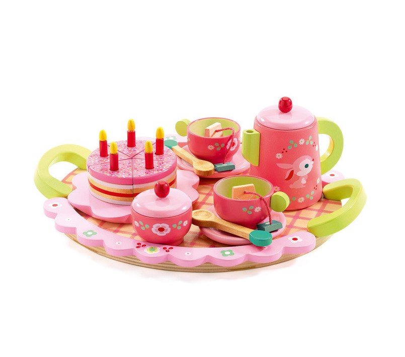 SET DA TE'  DEL COMPLEANNO IN LEGNO - LILI ROSE