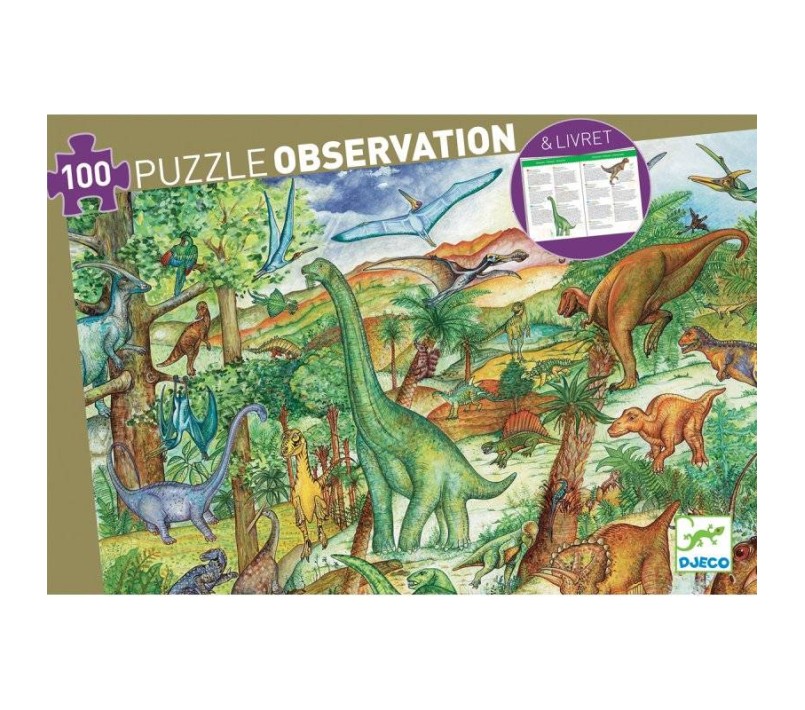 PUZZLE DI OSSERVAZIONE - DINOSAURI