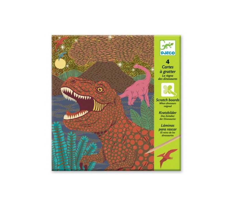 CARTE DA GRATTARE - DINOSAURI