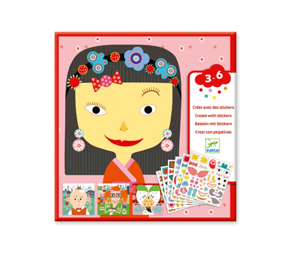 CREA CON GLI STICKERS - TUTTI DIVERSI