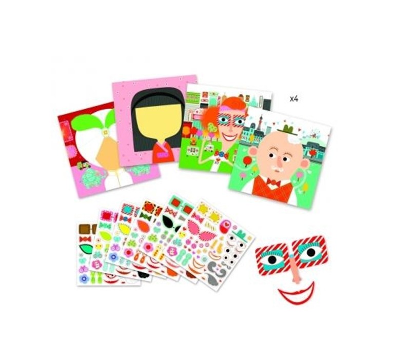 CREA CON GLI STICKERS - TUTTI DIVERSI