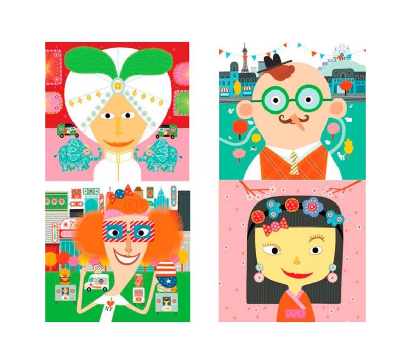 CREA CON GLI STICKERS - TUTTI DIVERSI