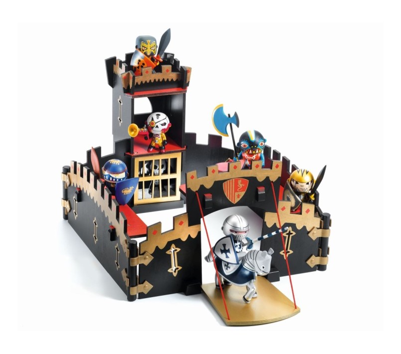ARTY TOYS DJECO - CAVALIERI - CASTELLO ZE BLACK CASTLE