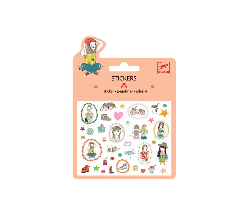 STICKERS GLITTER MODA FASHION