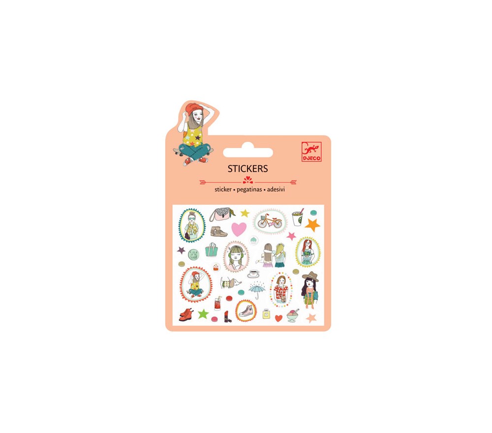 STICKERS GLITTER MODA FASHION