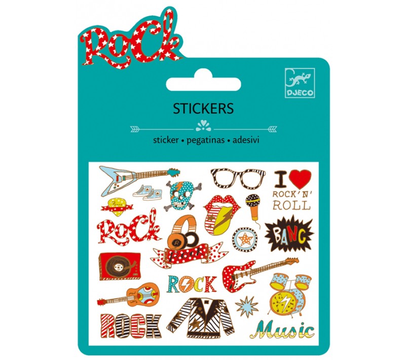 STICKERS METALLIZZATI ROCK