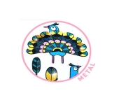 STICKERS METALLIZZATI PIUME E PAVONI