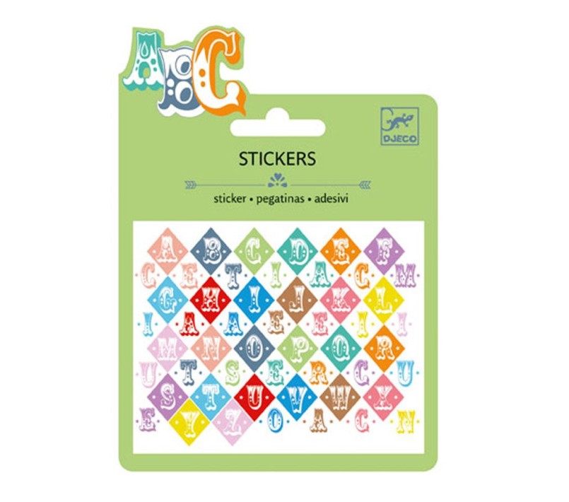 STICKERS METALLIZZATI LETTERE WESTERN