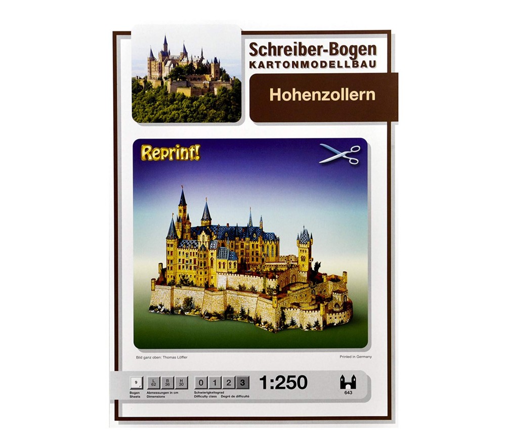 MODELLINI IN CARTONCINO - CASTELLO HOHENZOLLERN