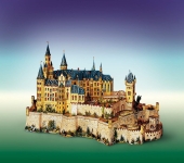 MODELLINI IN CARTONCINO - CASTELLO HOHENZOLLERN