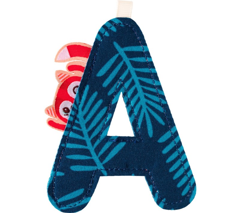 LETTERA "A" IN STOFFA DA APPENDERE - ALICE LA VOLPE