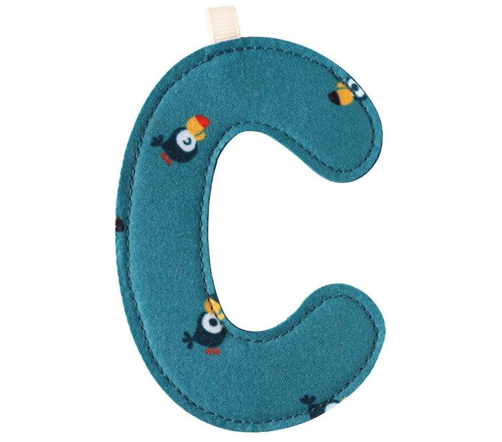 LETTERA "C" IN STOFFA DA APPENDERE
