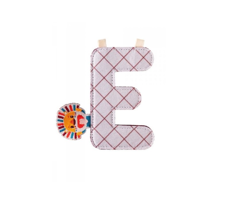 LETTERA "E" IN STOFFA DA APPENDERE - JACK
