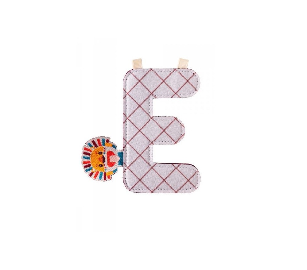 LETTERA "E" IN STOFFA DA APPENDERE - JACK