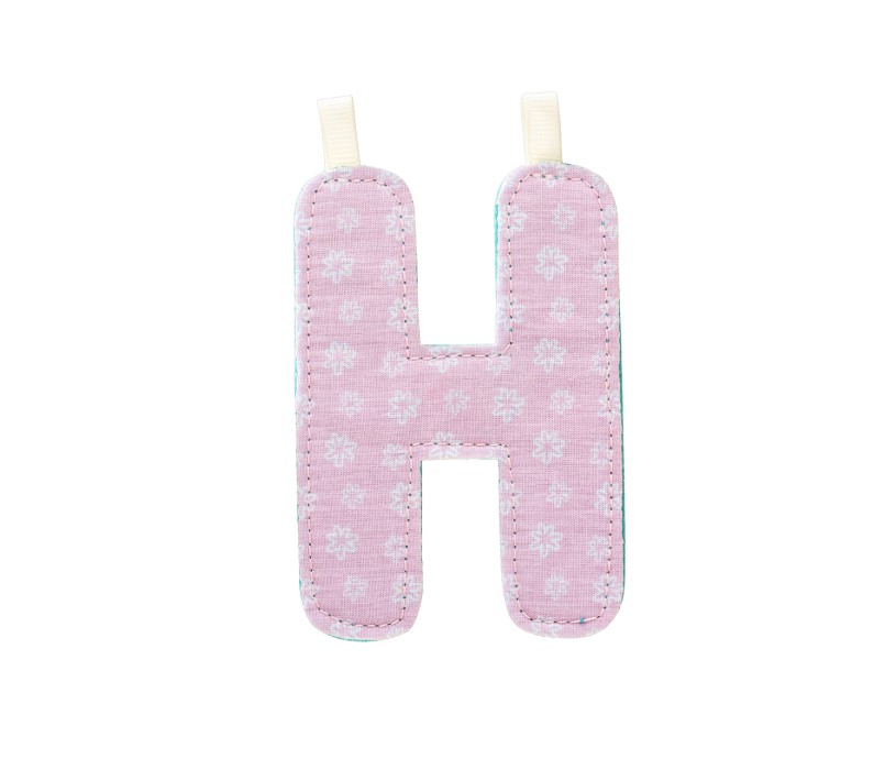 LETTERA "H" IN STOFFA DA APPENDERE