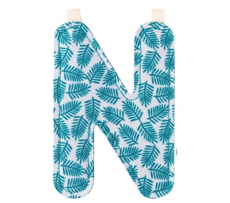LETTERA "N" IN STOFFA DA APPENDERE