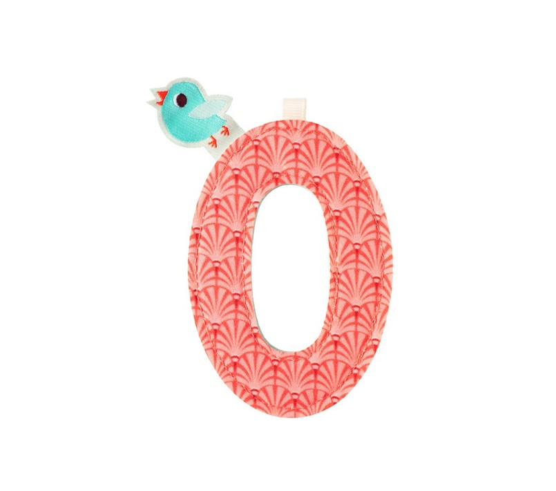 LETTERA "O" IN STOFFA DA APPENDERE