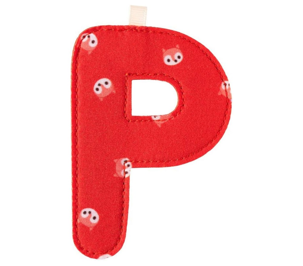 LETTERA "P" IN STOFFA DA APPENDERE