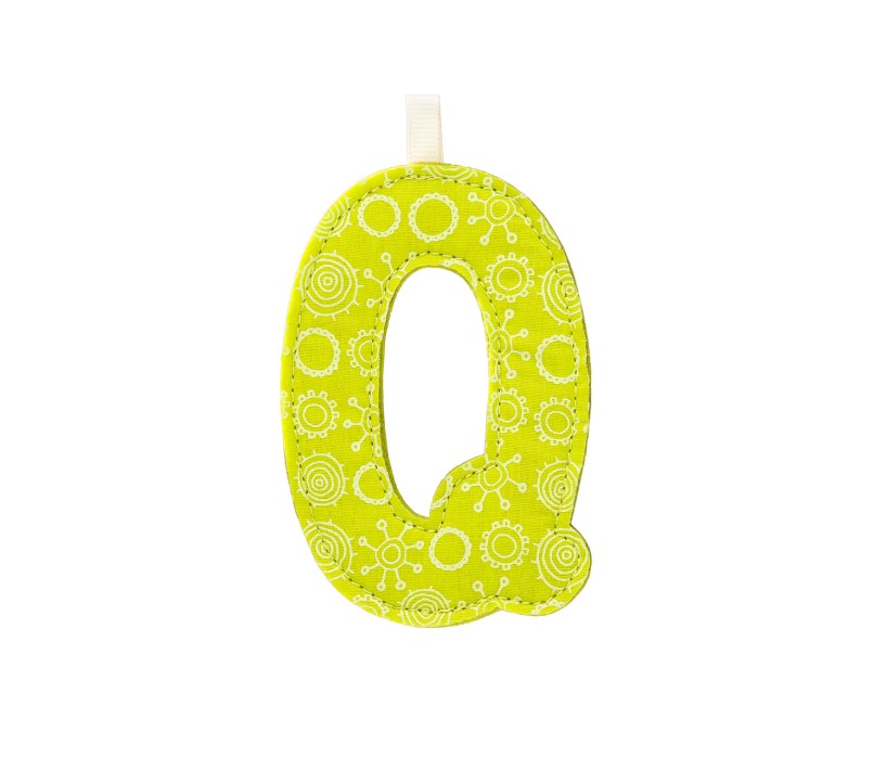 LETTERA "Q" IN STOFFA DA APPENDERE