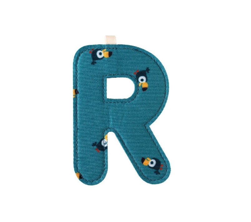LETTERA "R" IN STOFFA DA APPENDERE