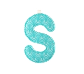 LETTERA "S" IN STOFFA DA APPENDERE