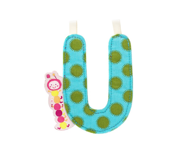 LETTERA "U" IN STOFFA DA APPENDERE
