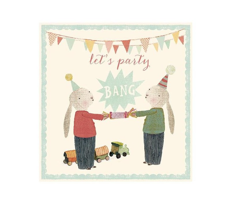 BIGLIETTO AUGURI LET'S PARTY - BANG