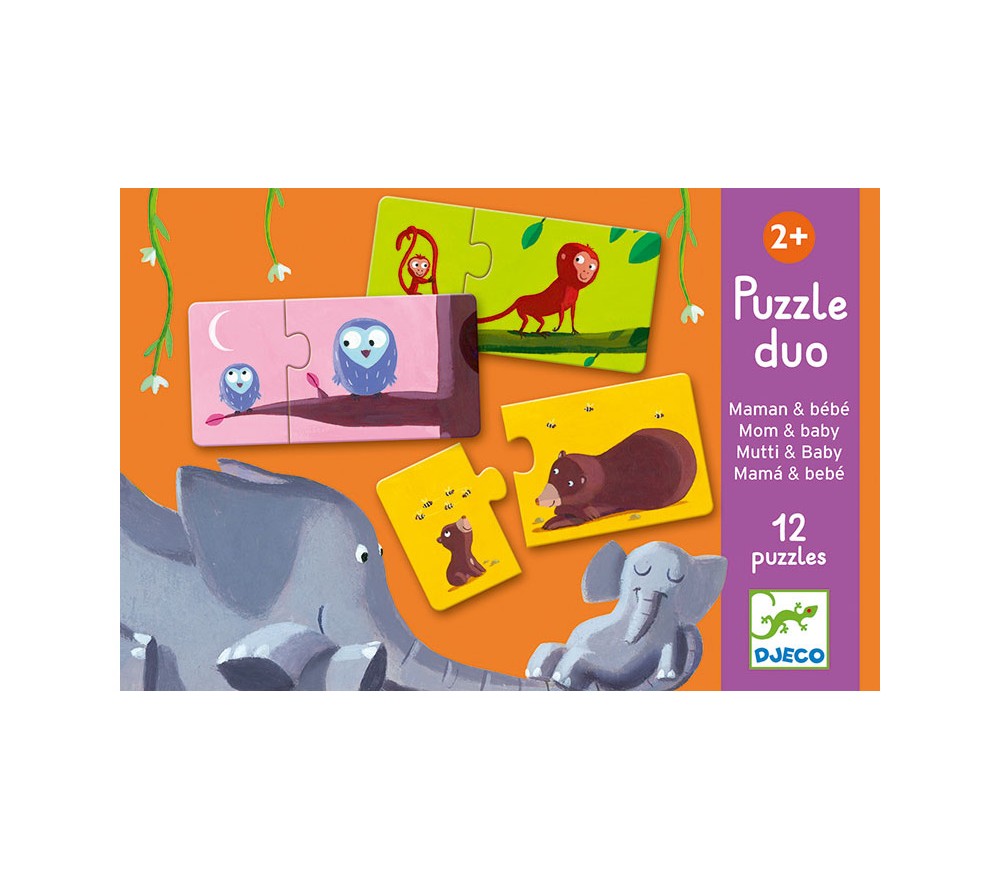 PUZZLE DUO BIMBI - MAMMA E BEBE'