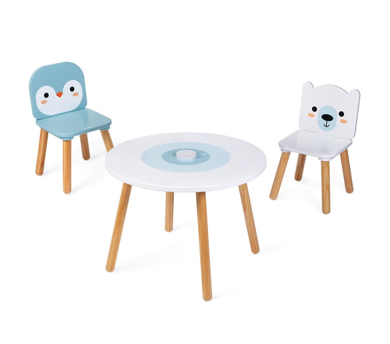 SET TAVOLO E 2 SEDIE PER BAMBINI POLAR