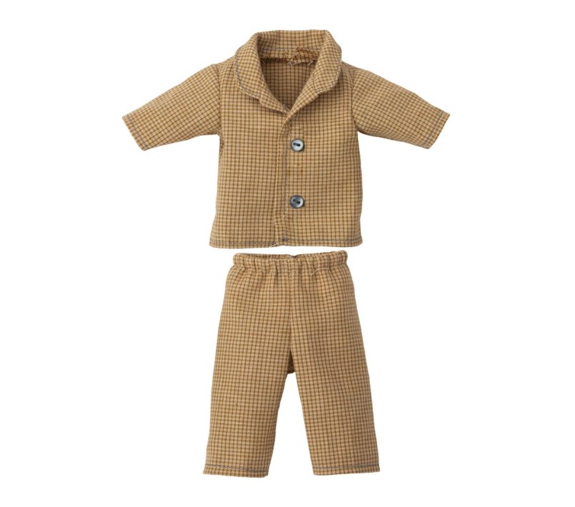 ORSO TEDDY - PIGIAMA PAPA' GIALLO