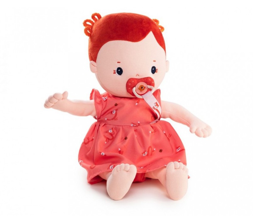 BAMBOLA MORBIDA CON ACCESSORI - ROSE