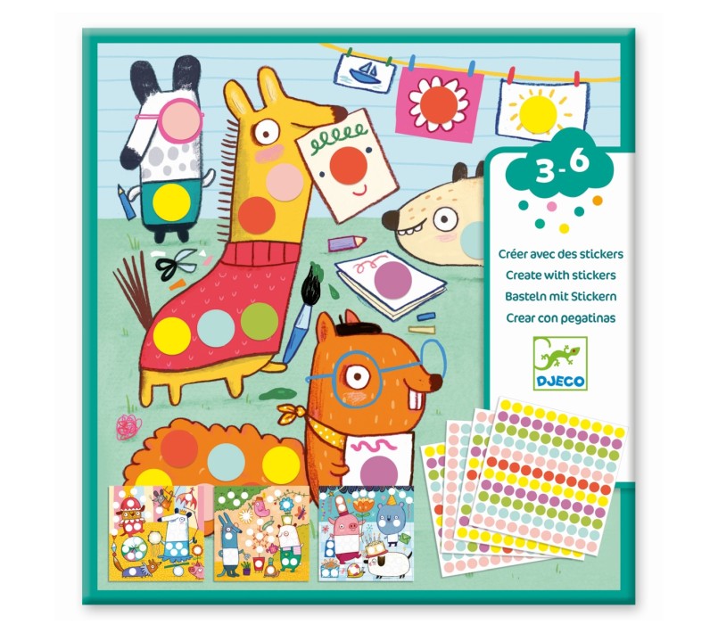 CREARE CON GLI STICKERS - CERCHI COLORATI