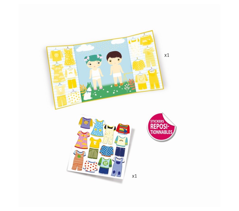 STICKERS ATTACCA E STACCA - VESTITI