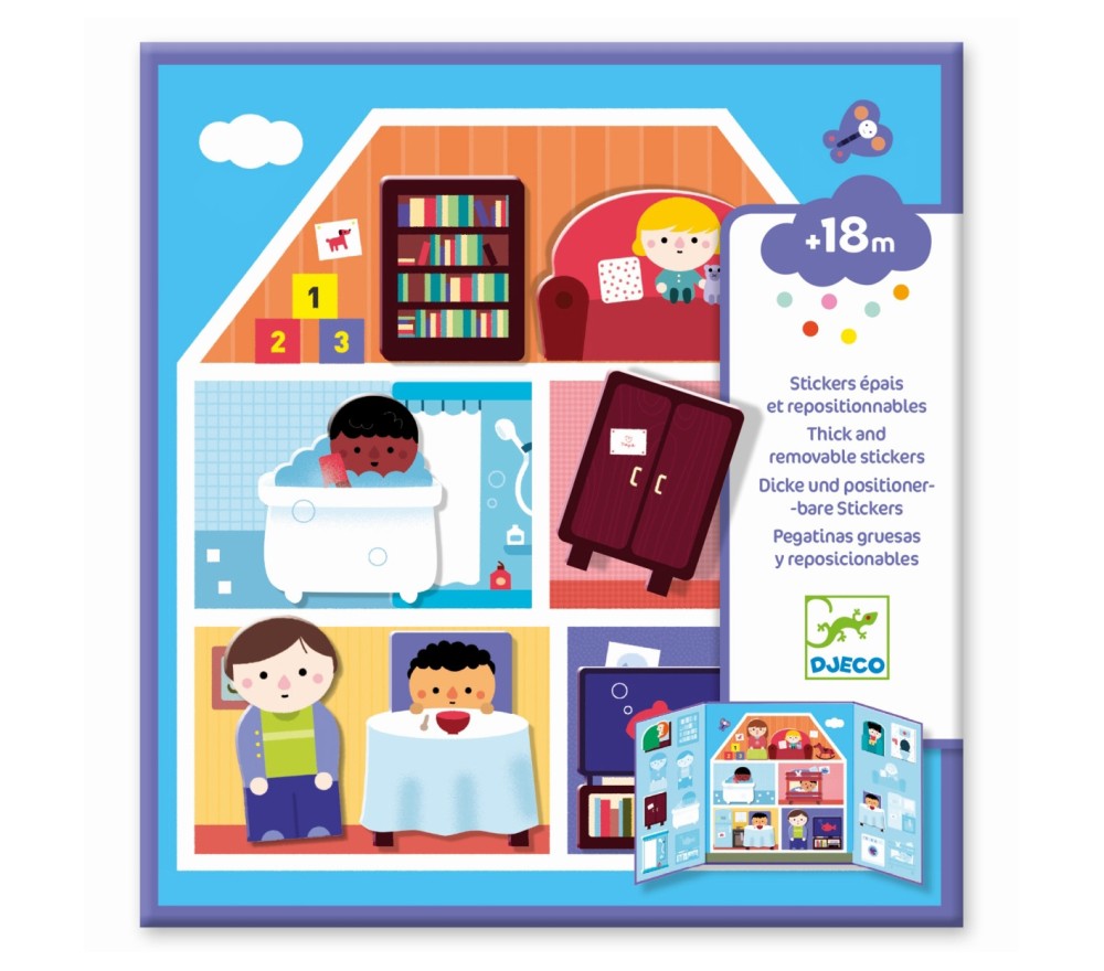 STICKERS ATTACCA E STACCA - CASA