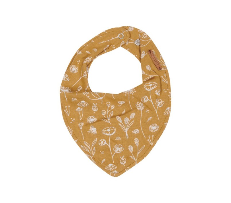 BANDANA BAVAGLINO WILD FLOWERS - OCRA