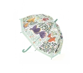 OMBRELLO TRASPARENTE - UCCELLI E FIORI