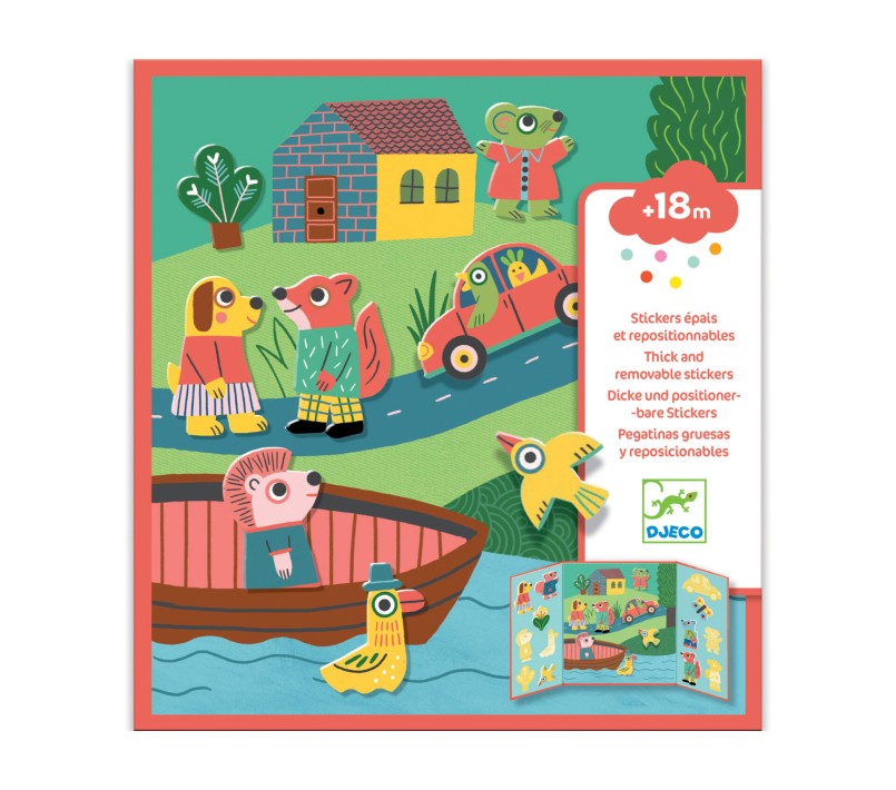 STICKERS ATTACCA E STACCA - ANIMALI