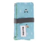 SET TOVAGLIETTA PISTA AUTO E 3 VEICOLI ASSORTITI - MONNEKA