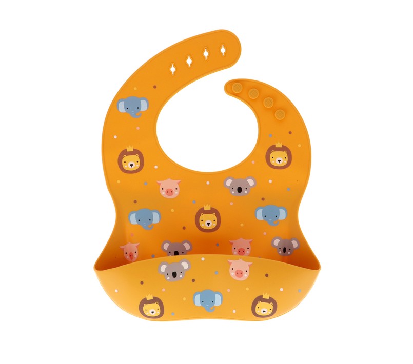 BAVAGLINO IN SILICONE TUTETE - ANIMAL FRIENDS