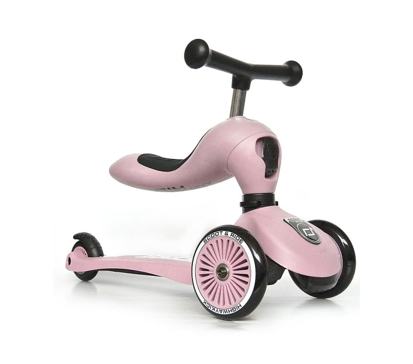 MONOPATTINO 2 IN 1 HIGHWAYKICK 1 SCOOT AND RIDE - ROSA