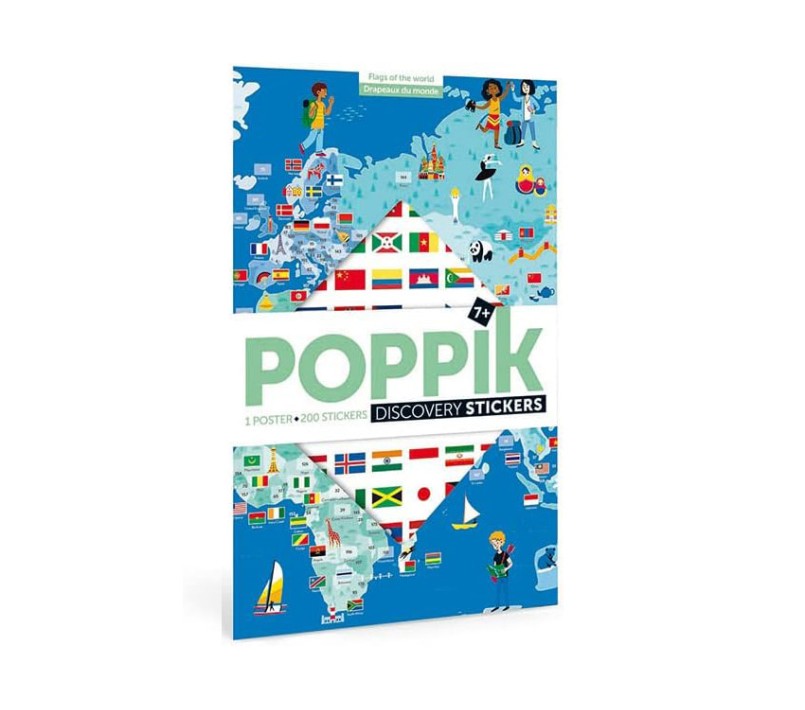 POPPIK - POSTER E STICKERS BANDIERE DEL MONDO