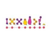 COSTRUZIONI MAGNETICHE CLIXO - PACK 30 PEZZI - ROSA GIALLO