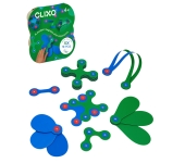 COSTRUZIONI MAGNETICHE CLIXO - PACK 18 PEZZI BLU-VERDE
