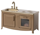 MICRO - CUCINA PER TOPINI IN METALLO MARRONE CHIARO