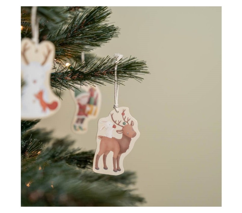 DECORAZIONI NATALE IN LEGNO DA APPENDERE LITTLE DUTCH