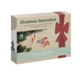 DECORAZIONI NATALE IN LEGNO DA APPENDERE LITTLE DUTCH