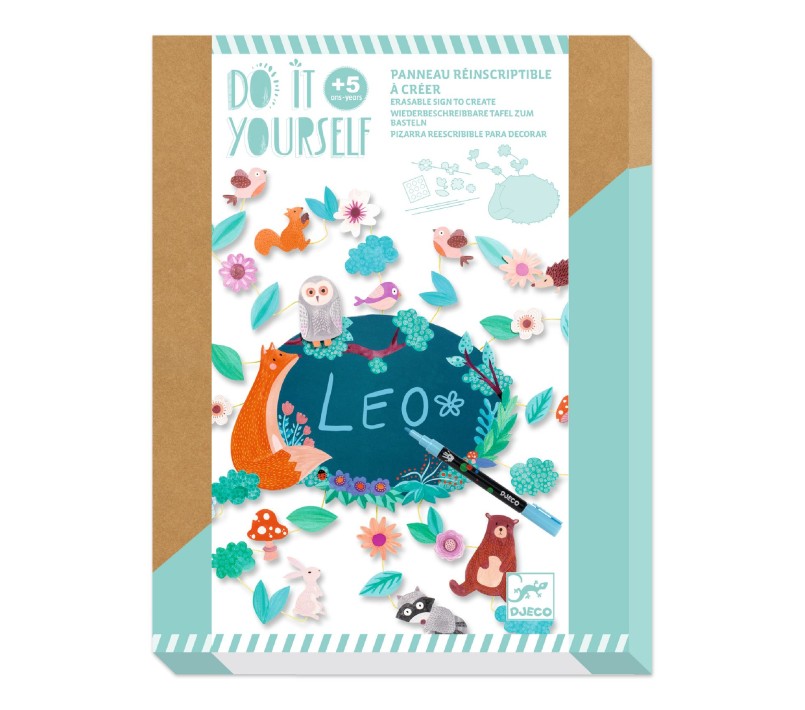 DIY - LAVAGNETTA CANCELLABILE DECORATIVA NEL BOSCO