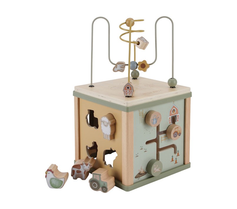 CUBO IN LEGNO MULTI ATTIVITA' LITTLE FARM