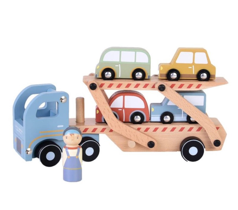 BISARCA CON AUTO IN LEGNO