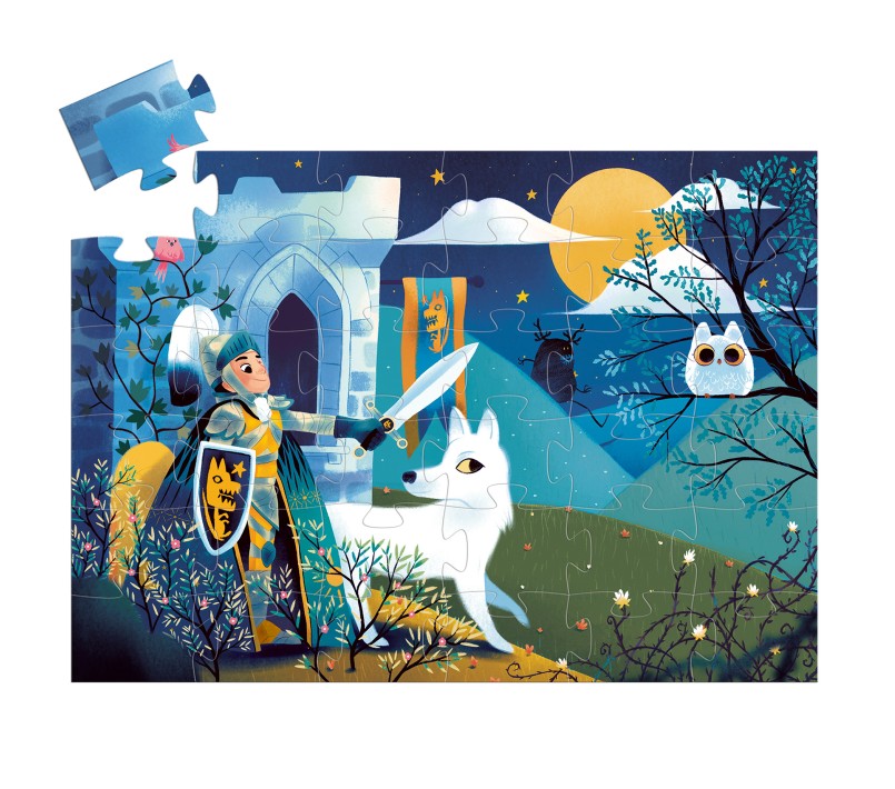 PUZZLE SILHOUETTE - CAVALIERE DELLA LUNA PIENA